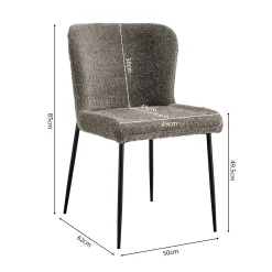 Stoel Jolie Bouclé – Set van 2^Huisenthuis Clearance