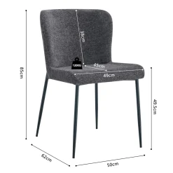 Stoel Jolie Donkergrijs – Set van 2^Huisenthuis Online
