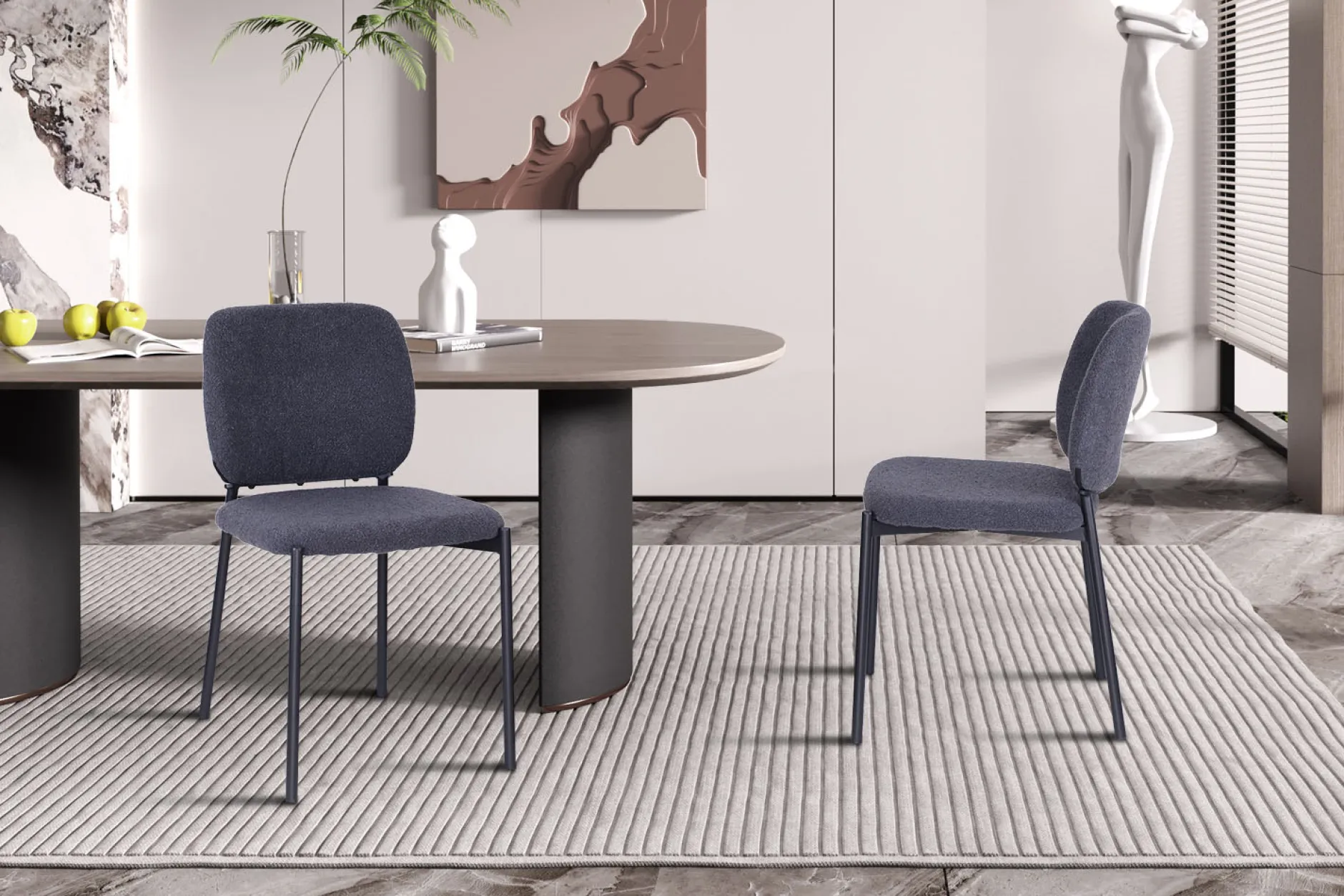 Stoel Killian Donkergrijs – Set van 2^Huisenthuis Online