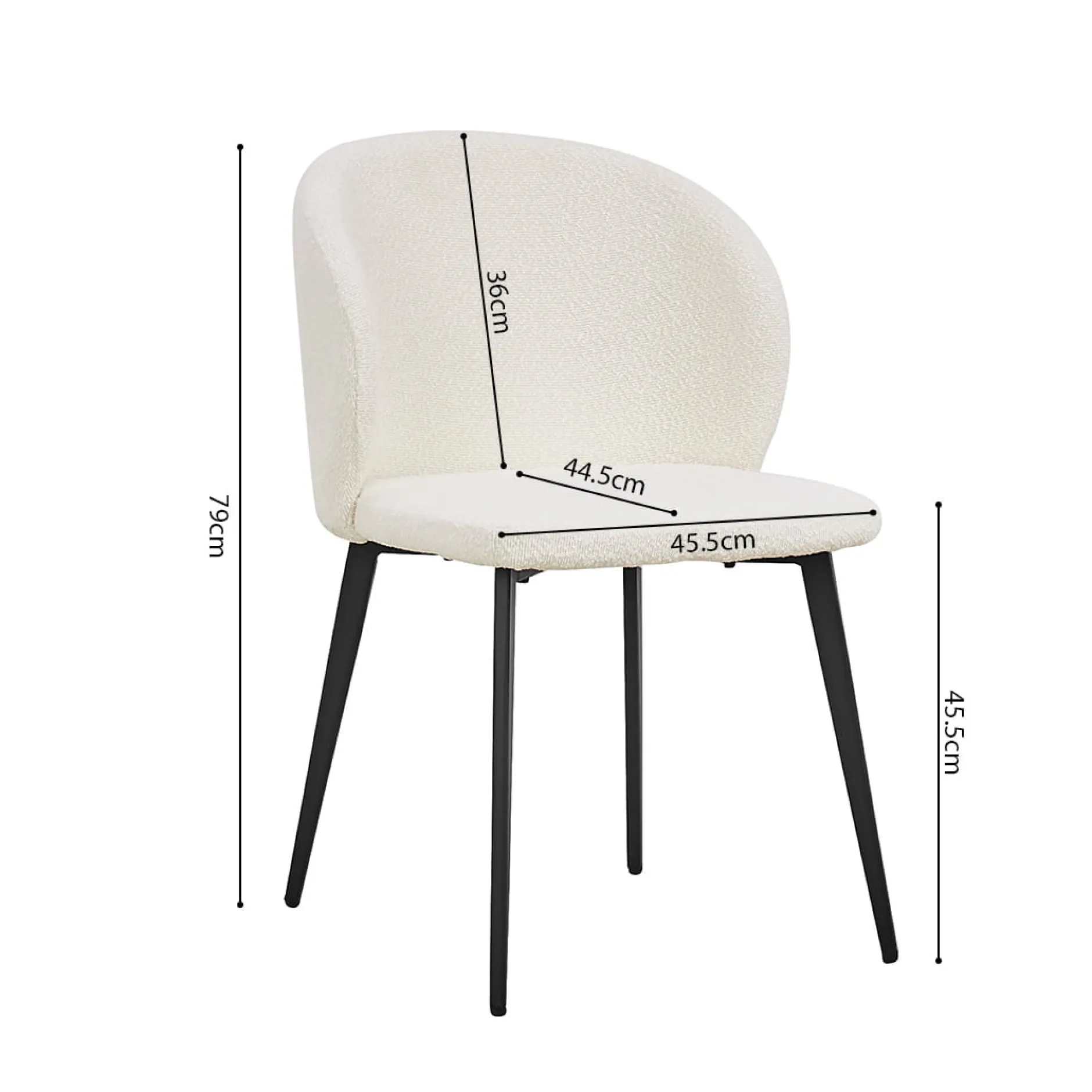 Stoel Lena Bouclé – Set van 2^Huisenthuis Hot