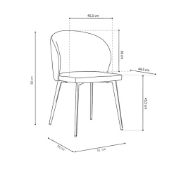 Stoel Lena – Set van 4^Huisenthuis Best