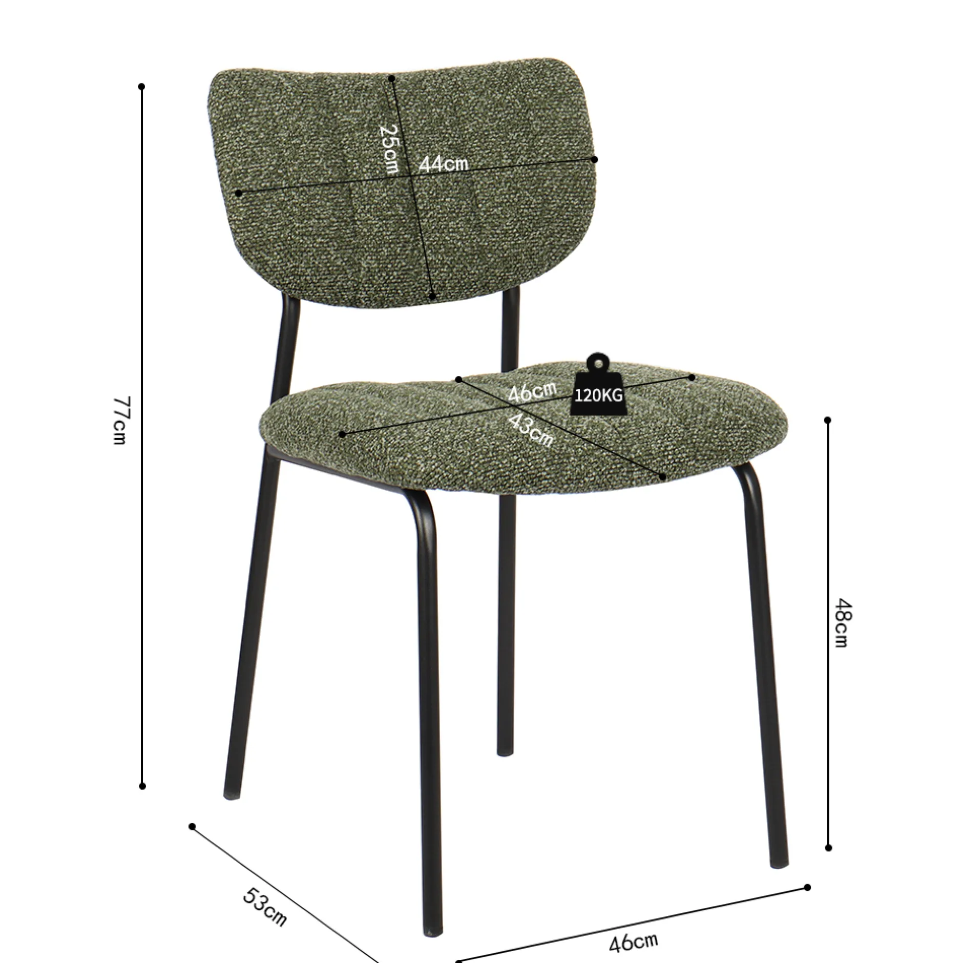 Stoel Lidy Groen – Set van 2^Huisenthuis Sale