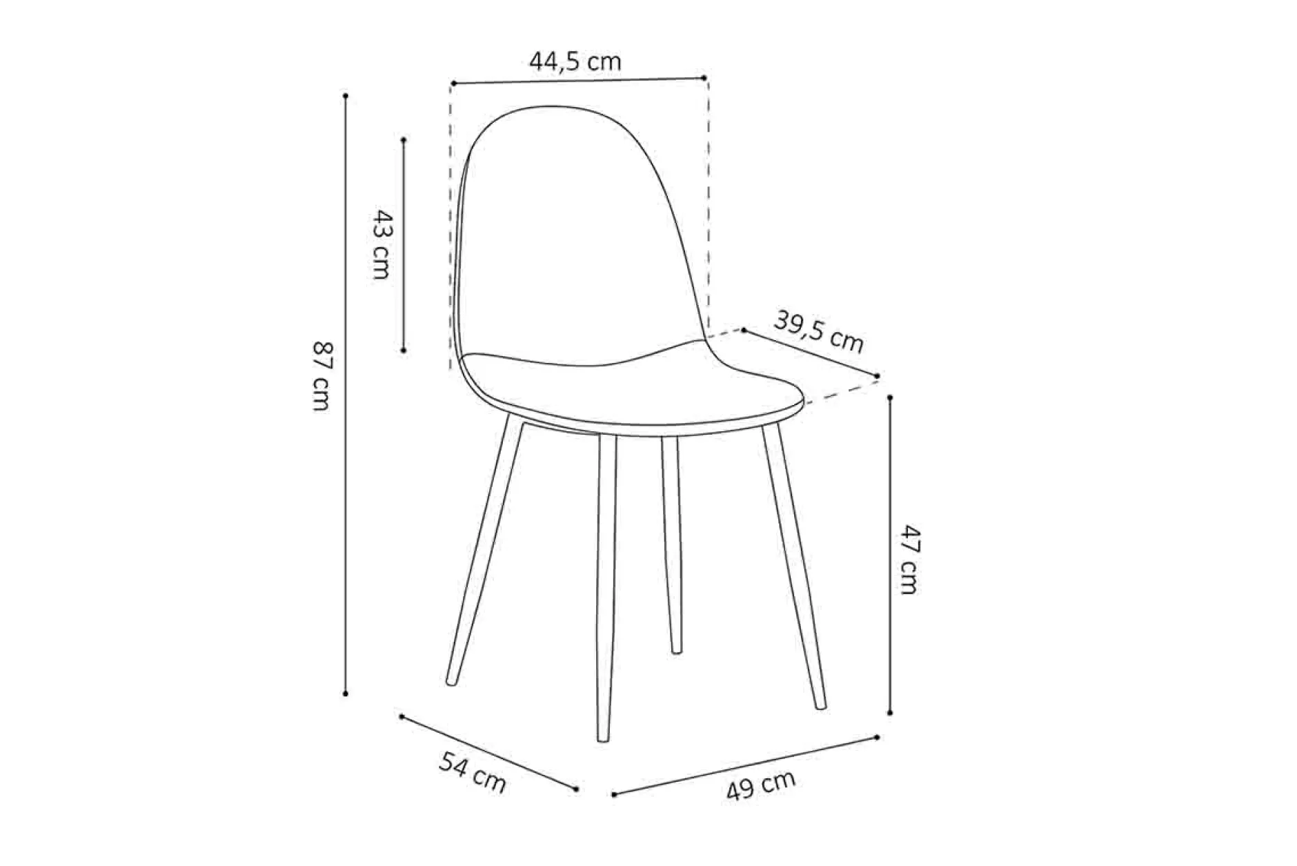 Stoel Lola – Set van 4^Huisenthuis