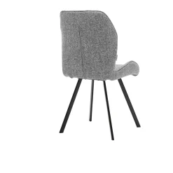 Stoel Mila Grijs Stof – Set van 4^Huisenthuis Outlet