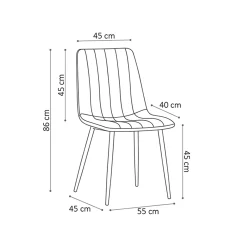 Stoel Nikkie – Set van 2^Huisenthuis Clearance