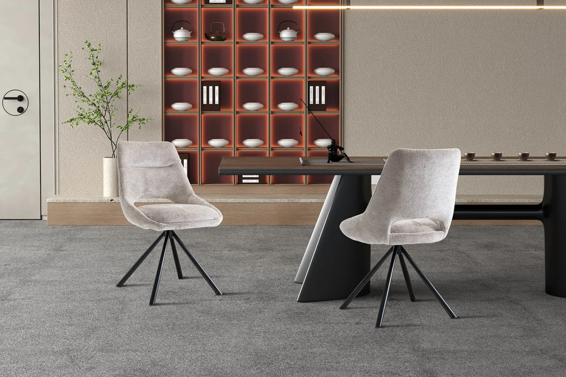 Stoel Noortje Beige – Set van 2^Huisenthuis Best