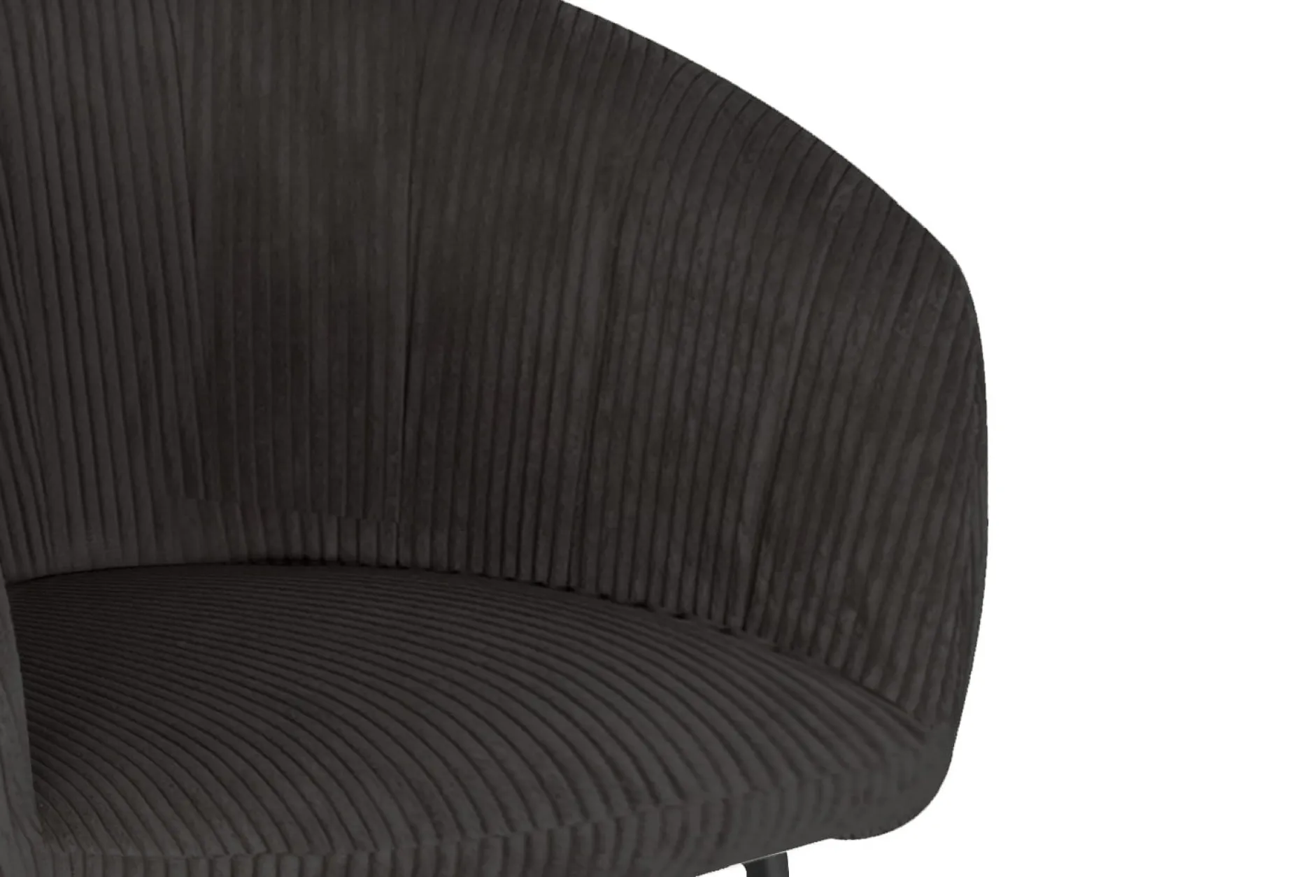 Stoel Pia Grijs Ribstof – Set van 2^Huisenthuis Discount