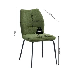 Stoel Quincy Groen – Set van 2^Huisenthuis