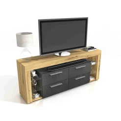 TV-meubel Enrico Artisan Eiken 180x73x41 cm^Huisenthuis New