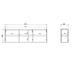 TV-meubel Lowie Grafiet 138 cm^Huisenthuis Best