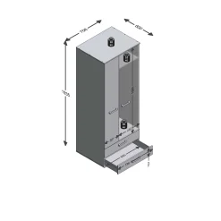 Tweedeurskast Lando Zandeiken^Huisenthuis New