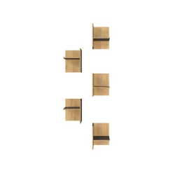 Vakkenverdeling Kantoorkast Pytheas 5 stuks Grafiet Eiken^Huisenthuis Online