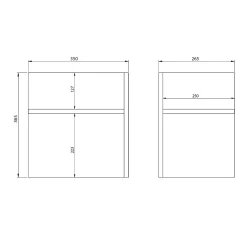 Vakkenverdeling Kantoorkast Pytheas 5 stuks Grafiet Eiken^Huisenthuis Online
