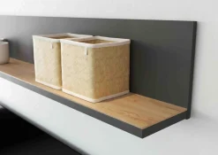 Wandplank Amalfi Grafiet-Eiken^Huisenthuis Clearance