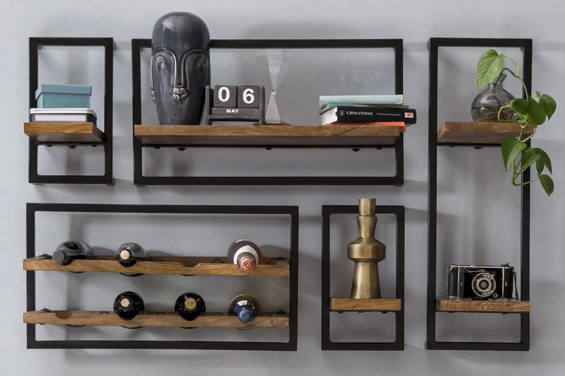 Wandrek Mali – 120x75x25 cm – A – Set van 5^Huisenthuis Outlet