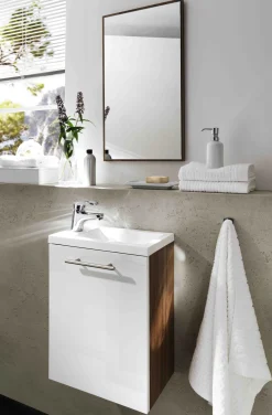 Wastafelkast Isla Walnoot Wit^Huisenthuis Best