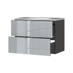 Wastafelkast Philip Grafiet-Zilver^Huisenthuis Clearance