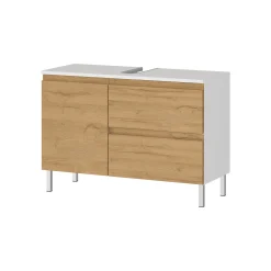 Wastafelkast Samos Eiken 80 cm^Huisenthuis Outlet