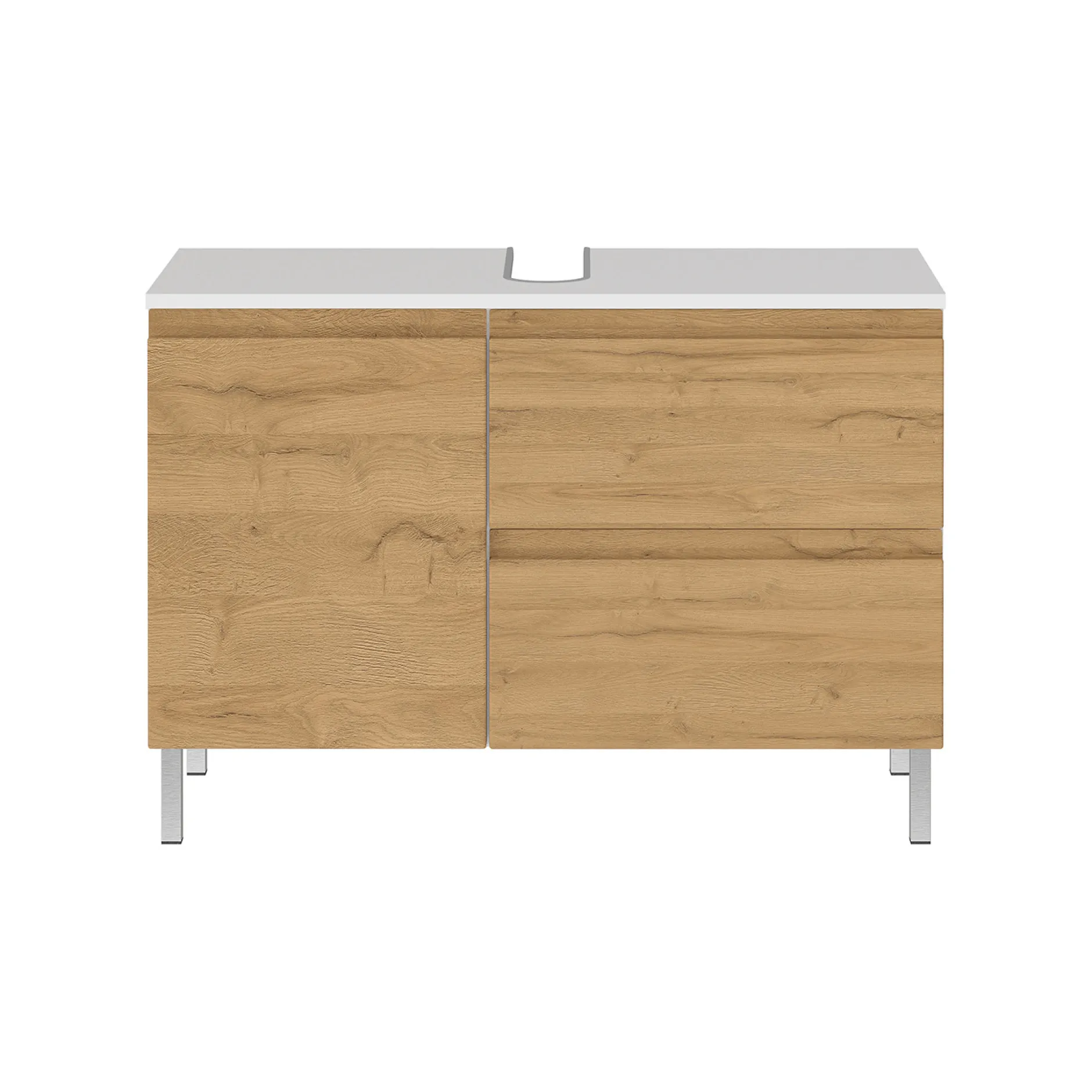 Wastafelkast Samos Eiken 80 cm^Huisenthuis Outlet