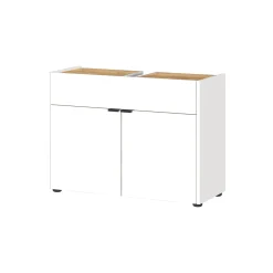 Wastafelkast Sicilia Wit Eiken^Huisenthuis