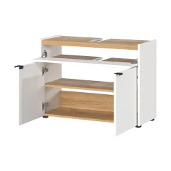 Wastafelkast Sicilia Wit Eiken^Huisenthuis