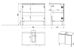 Wastafelkast Zadar 60 cm^Huisenthuis Discount