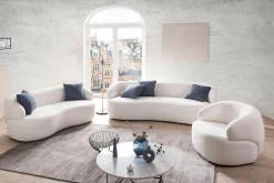 2-zits bank Pien Wit Bouclé^Huisenthuis Hot